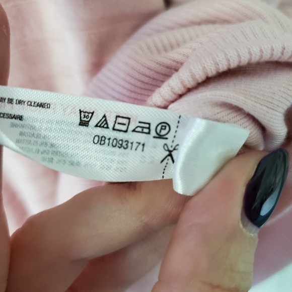 Saturday Sunday Pastel Pink Soft Ribbed Sweater L Oversized Lounging Soft Comfy - Picture 9 of 11